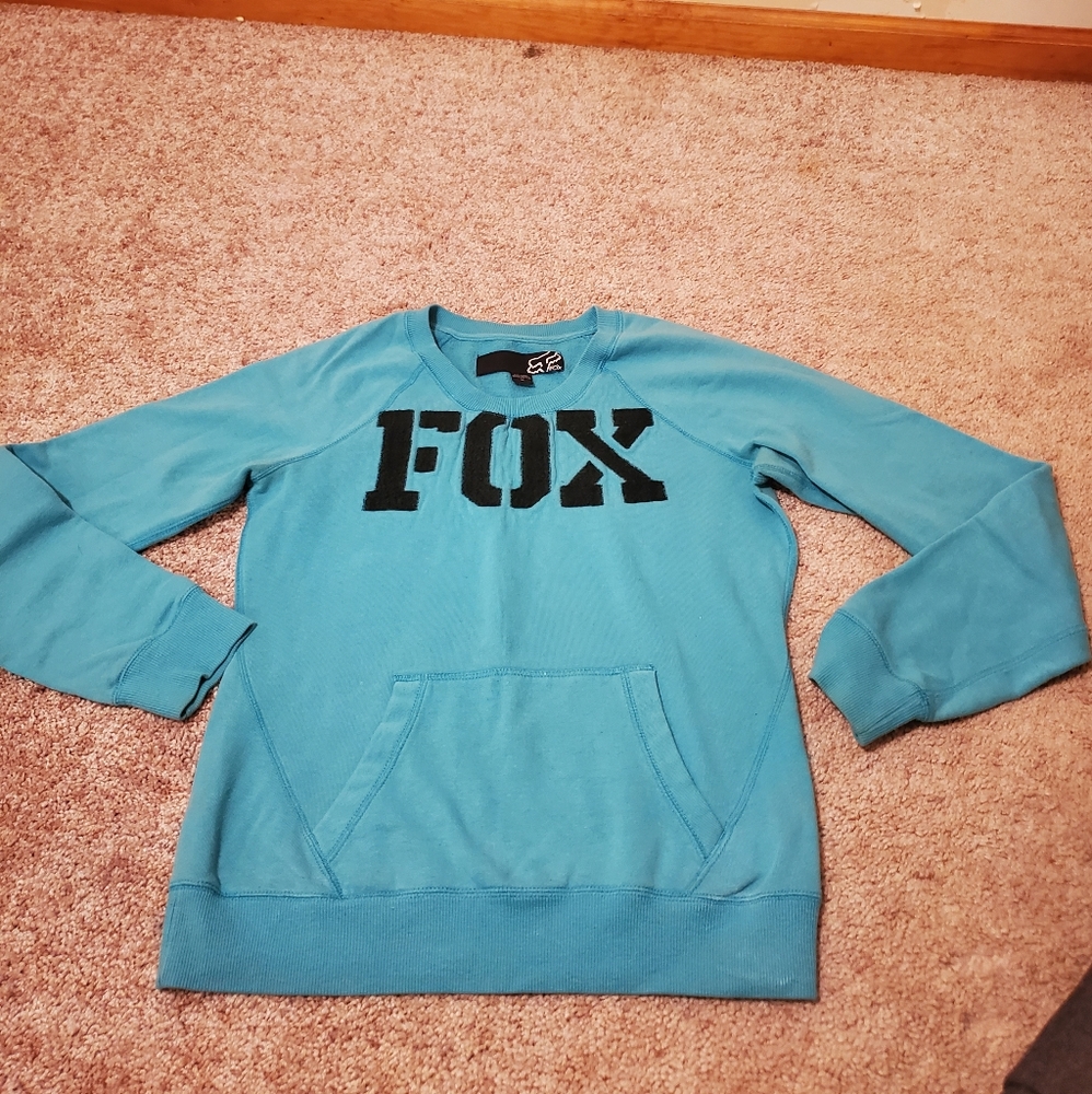 Blue fox racing sweater